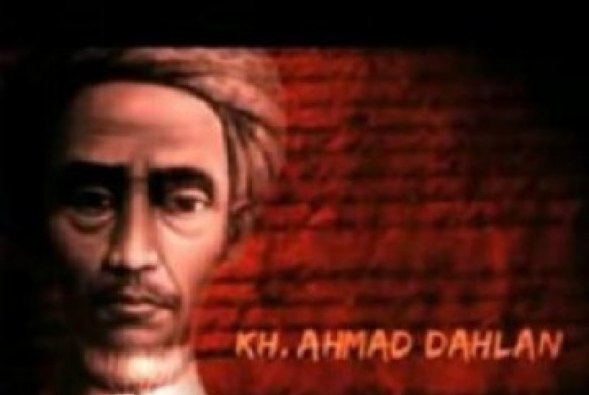Lukisan salah satu tokoh Indonesia, KH Ahmad Dahlan. (ilustrasi).