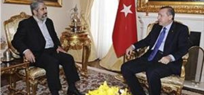 Khalid Misyal saat bertemu dengan PM Turki Recep Tayep Erdogan. 