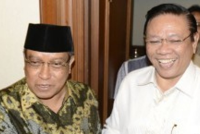 Kiai Said Aqil Siroj dan Agung Laksono