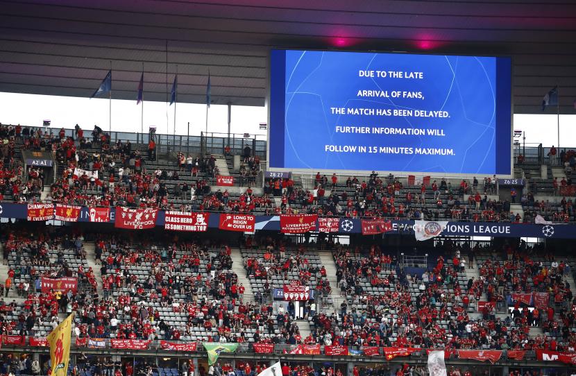 Kick off Final Liga Champions antara Liverpool vs Madrid mengalami penundaan