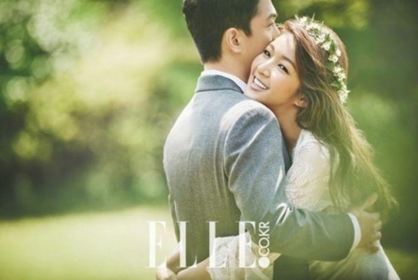 Kim Bin Woo saat pernikahannya