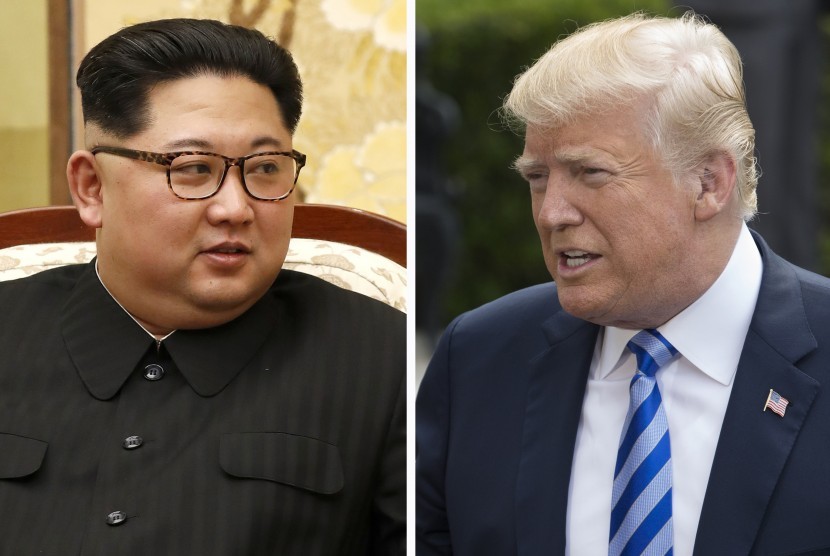 Kim Jong-un dan Presiden Donald Trump