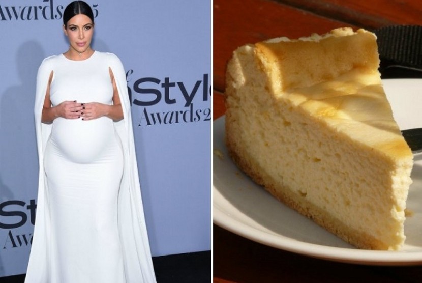 Kim Kardashian dan sepotong cheesecake