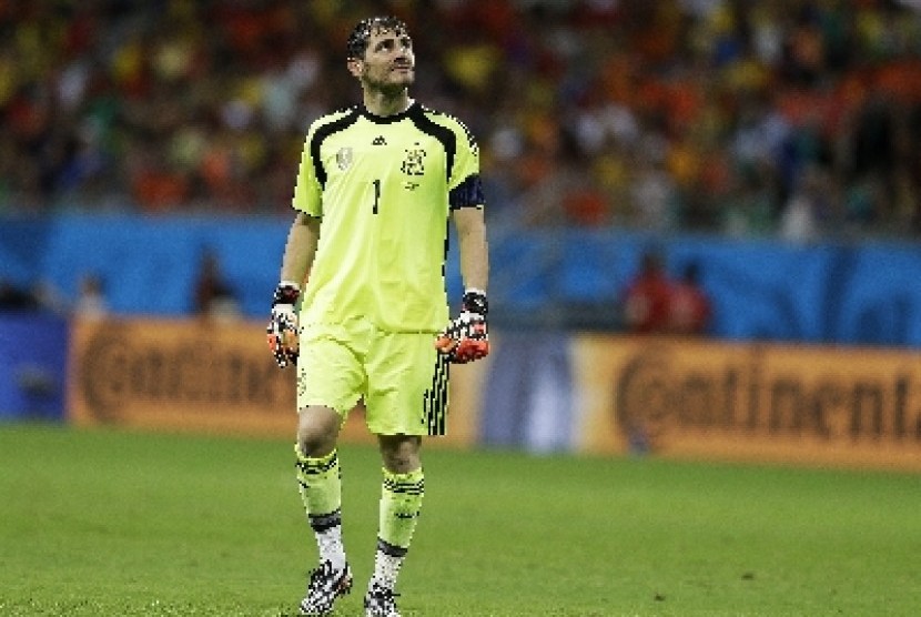 Kiper timnas Spanyol, Iker Casillas.
