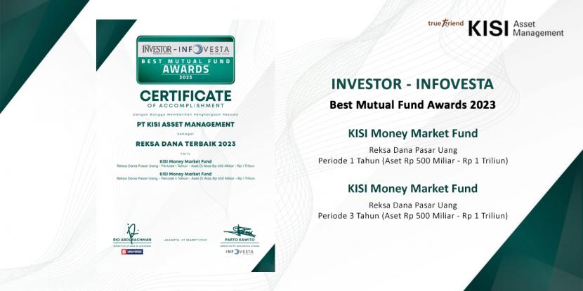 KISI Asset Management meraih penghargaan Best Mutual Fund Award 2023