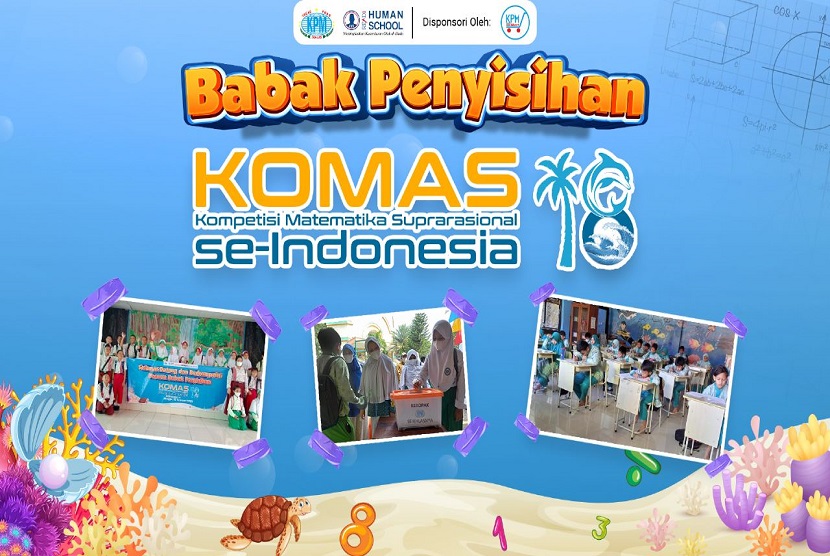 Klinik Pendidikan MIPA (KPM) kembali menggelar Kompetisi Matematika Suprarasional (KOMAS) se-Indonesia ke-18 pada Ahad (19/2/2023). Berbeda dengan perhelatan dua tahun sebelumnya yang bernama KMNR (Kompetisi Matematika Nalaria Realistik) dan KMS, KOMAS tahun ini digelar secara hybrid (daring dan luring) dan diikuti sebanyak 43.433 peserta. 