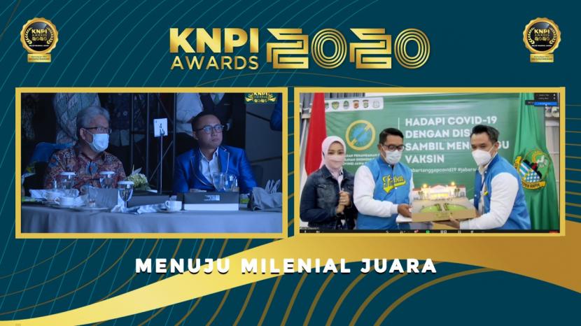 KNPI menggelar KNPI Awards 2020 yang digelar secara virtual melalui telekonferensi, belum lama ini. Dalam ajang ini, Gubernur Jawa Barat Ridwan Kamil dinobatkan sebagai Bapak Pembangunan Kepemudaan Jabar.