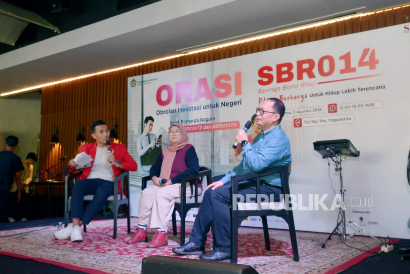 Kolaborasi strategis Mitra Distribusi Surat Utang Negara (SUN) Ritel yang didukung Direktorat Jenderal Pengelolaan Pembiayaan dan Risiko menyelenggarakan acara Obrolan Investasi untuk Negeri (ORASI) yang bertajuk Pilihan Berharga untuk Hidup Lebih Terencana digelar di TipTapToe Restaurant, Sabtu (2/8/2025).