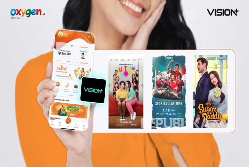 Kolaborasi VISION+ dan Oxygen.id bakal menghadirkan layanan eksklusif yang memungkinkan pelanggan Oxygen.id menikmati berbagai konten premium dari VISION+.