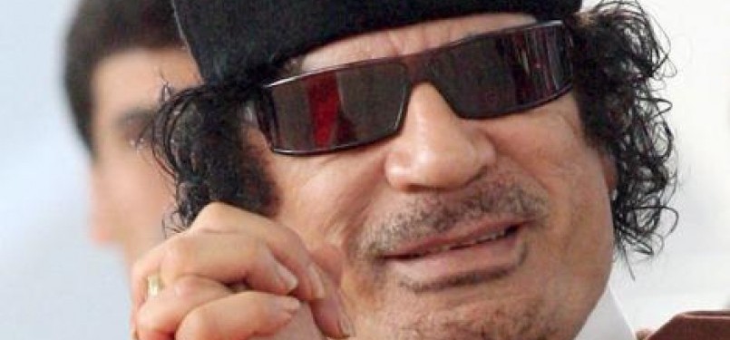 Kolonel Muammar Qaddafi, sang pemimpin Libya.