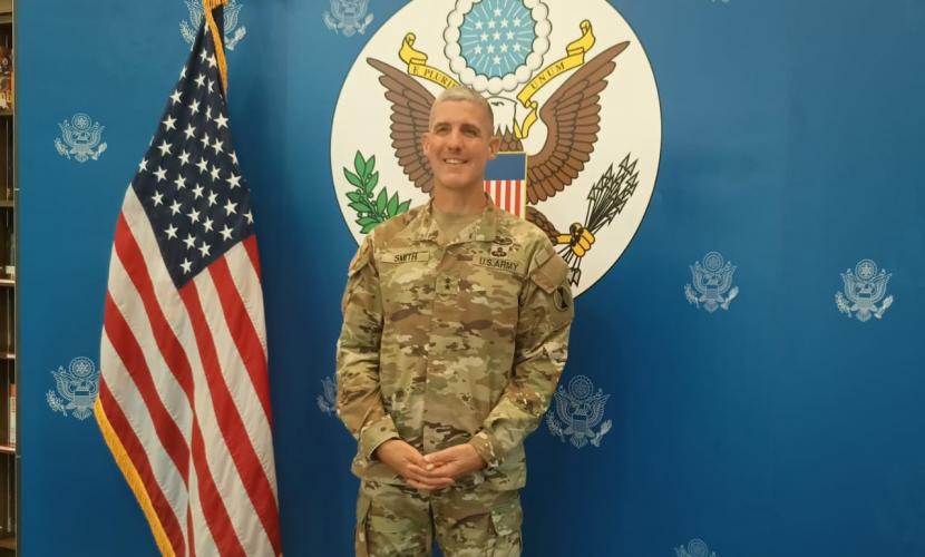 Komandan Divisi Ketujuh Angkatan Darat Amerika Serikat (AS), Mayjen Stephen G Smith.