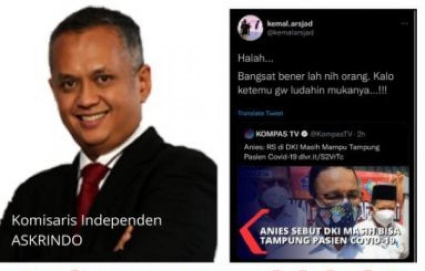 Komisaris Independen PT Asuransi Kredit Indonesia (Askrindo), Kemal Arsjad.