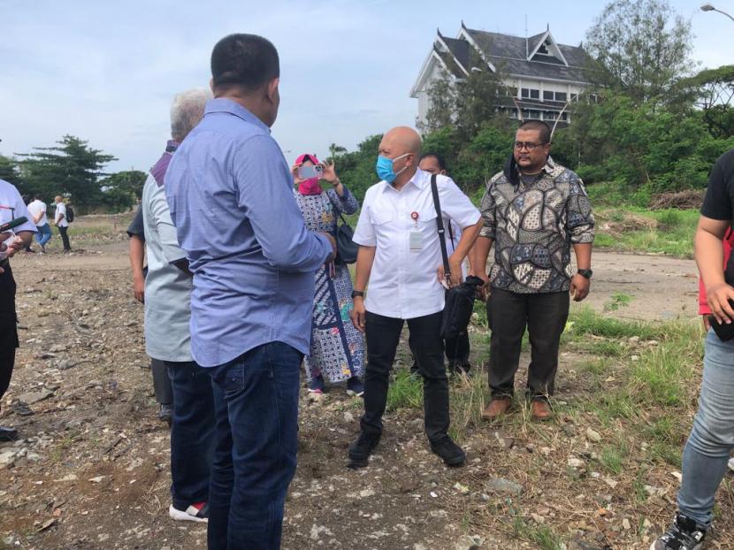 Komisi B DPRD DKI Jakarta bersama PT Jakpro melalukan pengecekan lokasi sirkuit Formula E di Ancol, Jakarta Utara, Rabu (29/12).