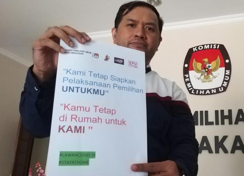 Komisioner KPU Kota Makassar Gunawan Mashar, menyampaikan Ketua KPU Kota Makassar M Faridl Wajdi dan satu anggota KPU lainnya terpapar Covid-19.