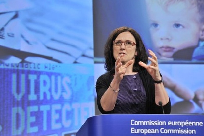 Komisioner Urusan Dalam Negeri Uni Eropa, Cecilia Malmstroem.