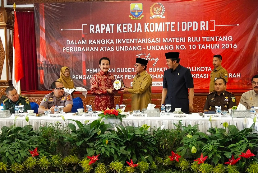 Komite I Dewan Perwakilan Daerah Republik Indonesia (DPD RI) melakukan serangkaian Kunjungan Kerja (Kunker) ke Provinsi Jambi pada Senin (3/2).