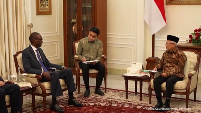 Komite Palestina PBB bertemu dengan Wapres KH Maruf Amin di Jakarta.