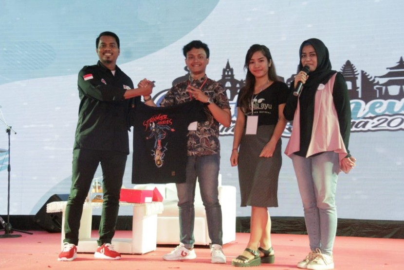 Kompetisi ajang Bisnis Competition dalam Santri Preneur 2019.