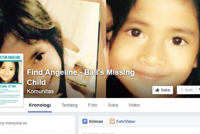 Komunitas Find Angeline di Facebook