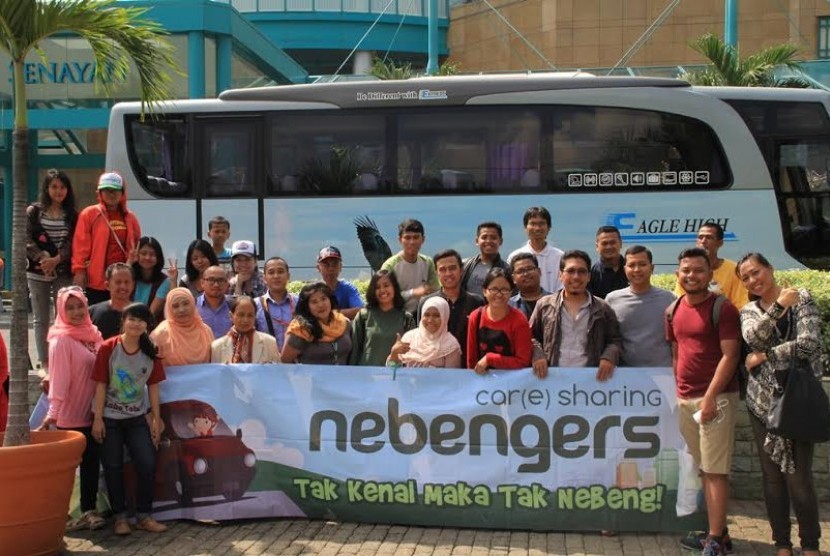 Komunitas Nebengers mudik bareng Express Gruop.