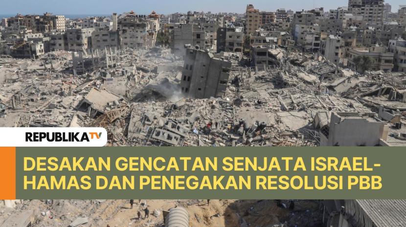 Kondisi Gaza pasca serangan yang dilakukan oleh Israel.