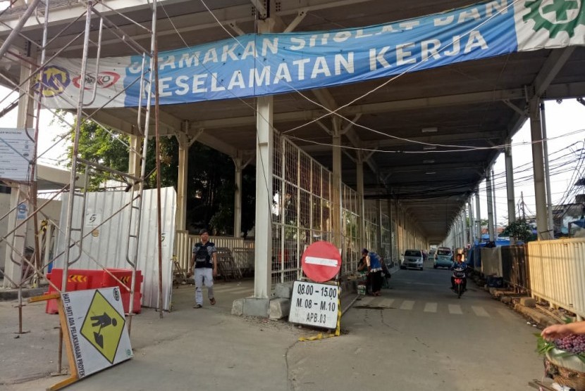 Pembangunan skybridge di Tanah Abang, Jakarta