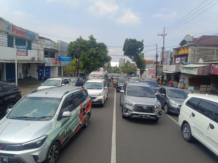  Kondisi lalu lintas di Kota Batu, Malang, pada libur Lebaran 2023 lalu.