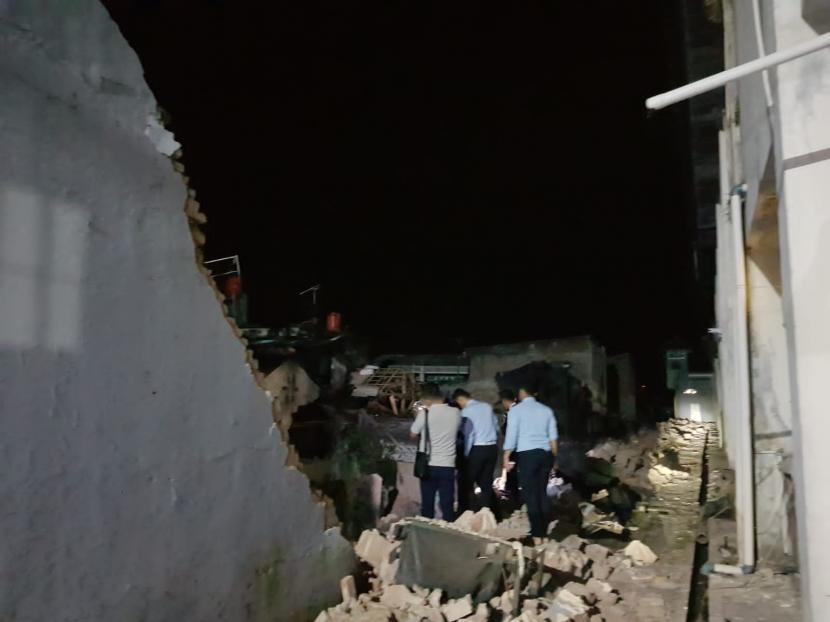 Kondisi Lapas Kelas IIB Cianjur pasca bencana gempa bumi yang terjadi pada Senin (21/11).  Selain ada kerusakan di Lapas Cianjur, juga ada satu petugas dan tiga napi alami luka