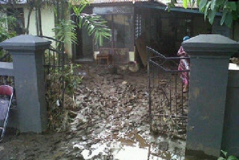 Kondisi rumah setelah terjadinya banjir bandang di Ternate