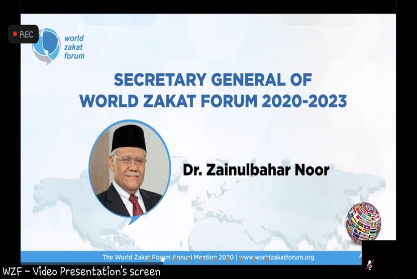  Konferensi Internasional World Zakat Forum (WZF) 2020 yang digelar secara daring dan disiarkan langsung melalui kanal Youtube BAZNAS TV, Senin (30/11) dan Selasa (1/12) telah memilih Dr. Zainulbahar Noor,SE, M.Ec sebagai Sekretaris Jenderal WZF periode 2020-2023. Zainul dipilih oleh para peserta dari 27 negara untuk menggantikan Prof. Dr Bambang Sudibyo, MBA, CA sekaligus melanjutkan tradisi kepemimpinan Indonesia dalam memimpin zakat dunia sebagai Sekjen WZF.