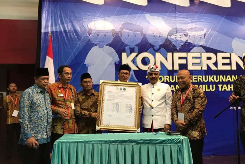 Konferensi Nasional ke-IV Asosiasi Forum Kerukunan Umat Beragama (FKUB) Indonesia di Kota Tarakan, Provinsi Kalimantan Utara pada 5-8 September 2018. 