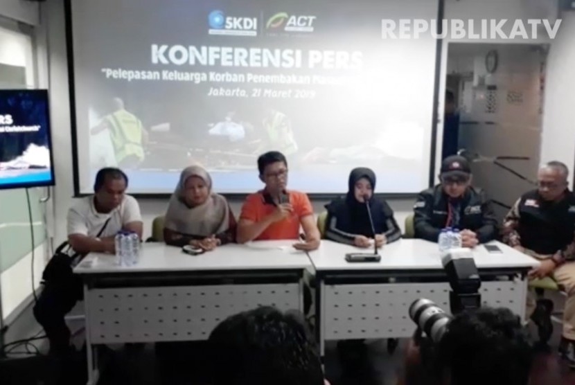 Konferensi pers bersama ACT jelang keberangkatan keluarga korban penembakan di Selandia Baru