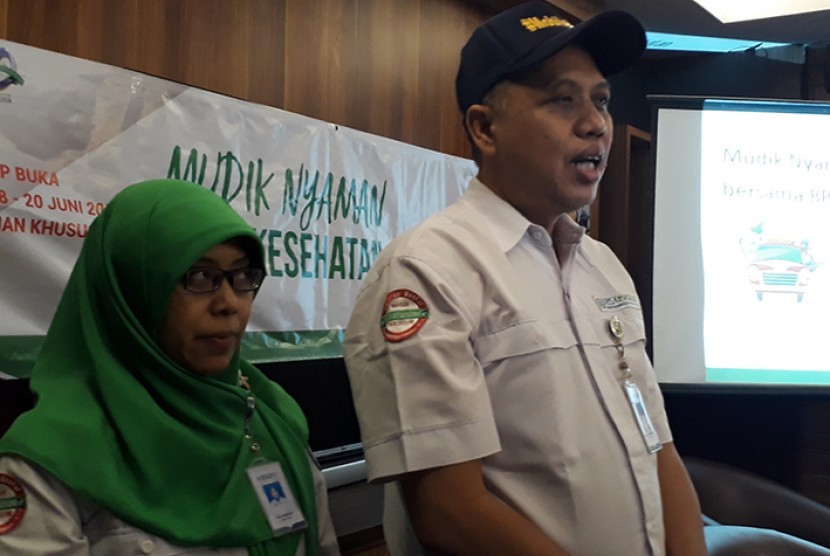 Konferensi pers dengan tema Mudik Nyaman Bersama BPJS Kesehatan. 