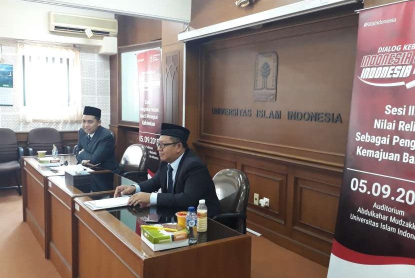 Konferensi pers dialog kebangsaan bertajuk Indonesia Merdeka Indonesia Beradab di Rektorat UII.