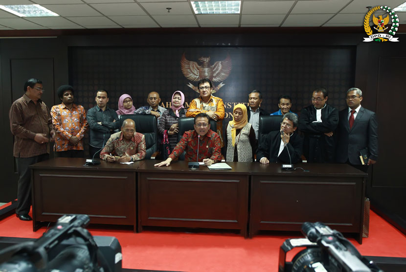  Konferensi Pers DPD RI Terkait Putusan Mahkamah Konstitusi RI, Jakarta, Rabu (27 Maret 2013). 