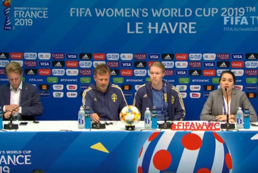 Konferensi pers FIFA Women's World Cup 2019.