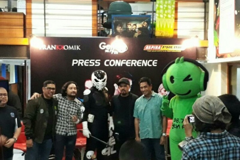 Konferensi pers film di radio Gen FM berjudul Setan Jalanan.