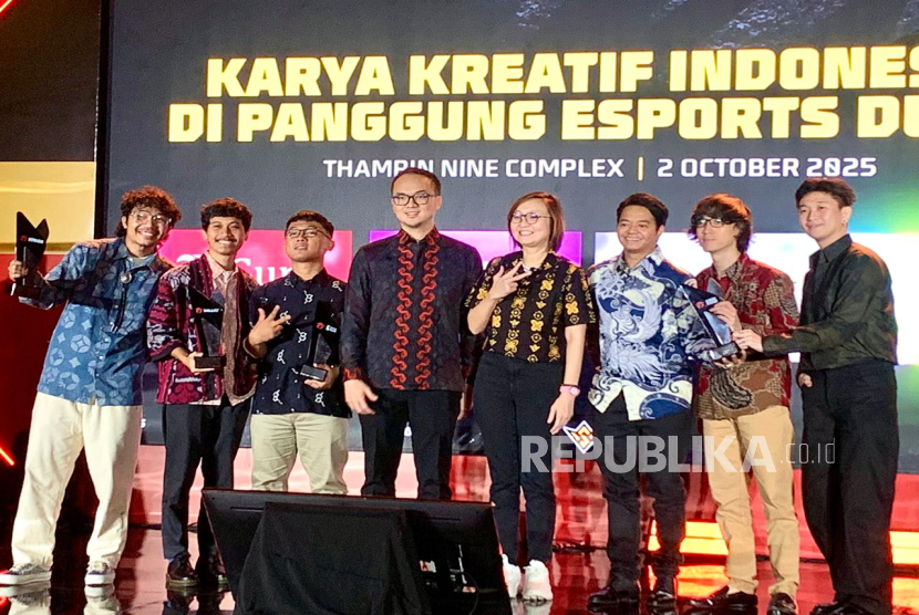Konferensi pers Free Fire World Series (FFWS) Global Finals 2025 digelar di Jakarta pada Kamis (2/10/2025).