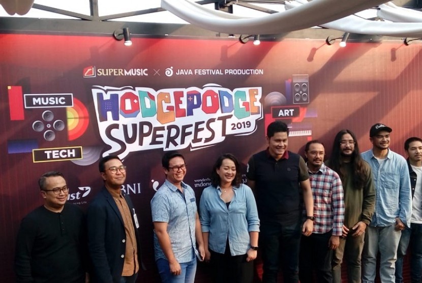 Konferensi pers Hodgepodge Superfest 2019, Rabu (10/7).