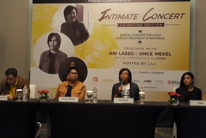 Konferensi pers Intimate Concert di Hotel Tentrem Yogyakarta.