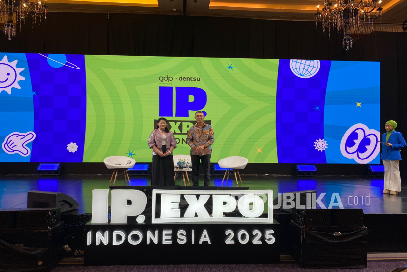 Konferensi pers IP Expo Indonesia perdana yang digelar oleh Dentsu Indonesia dan GDP Venture di Kempinski Grand Ballroom, Jakarta, Selasa (21/1/2025). 