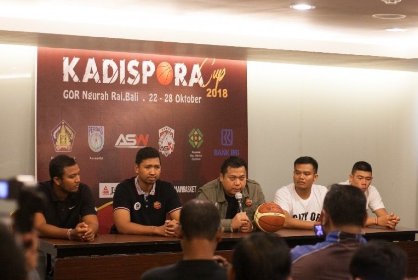 Konferensi pers Kadispora Bali Cup 2018.