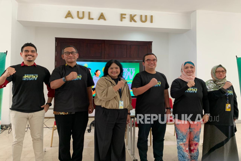 Konferensi pers KedokteRun 2025. Fakultas Kedokteran Universitas Indonesia (FKUI) bersama keluarga besar Iluni FKUI dan RSUI menggelar acara lari bertajuk KedokteRun.  