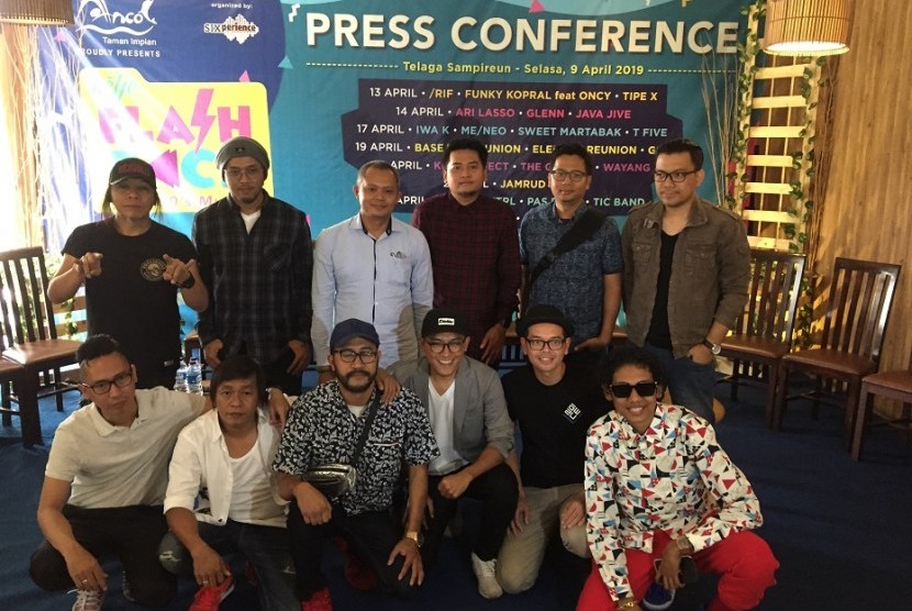 Konferensi pers konser musik 90-an di Ancol, Selasa (9/4)