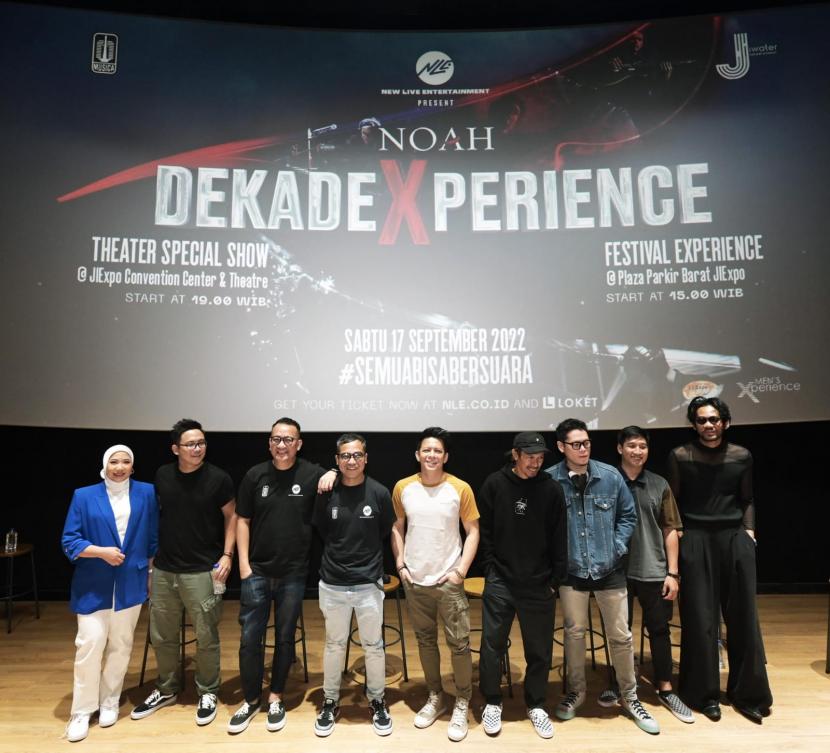 Konferensi pers konser Noah-DekadeXperience, Selasa (30/8).