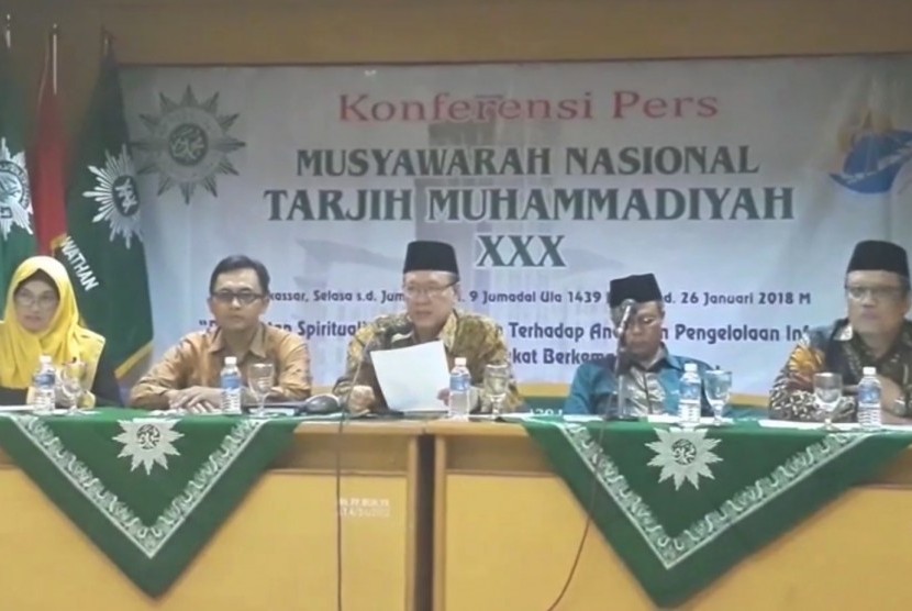 Konferensi pers Musyawarah Nasional (Munas) Tarjih Muhammadiyah