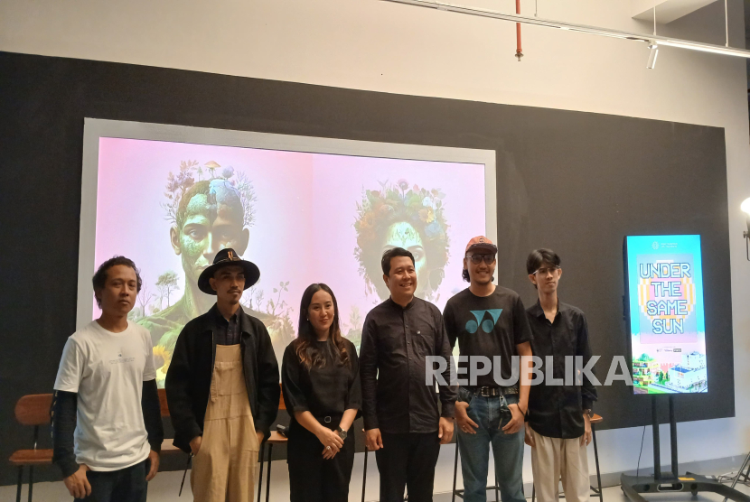 Konferensi Pers Pameran Media Baru Under The Same Sun di UNU Yogyakarta melalui Galeri Nusantara, Sabtu (9/11/2024)