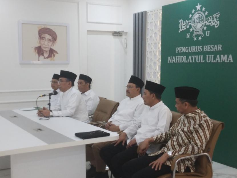 PBNU Press Conference on Hajj at PBNU Office, Jakarta, Thursday (6/6/2024).