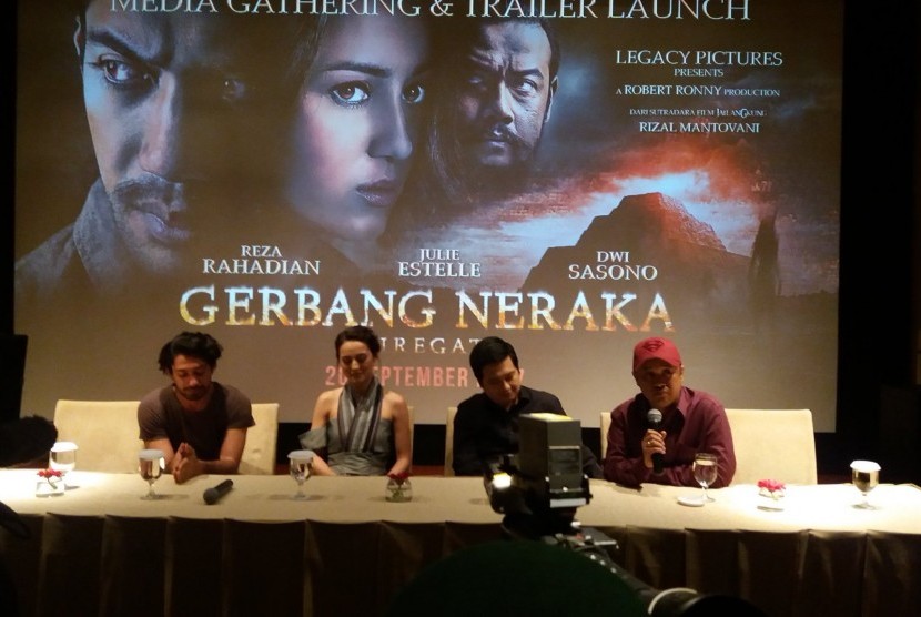 Konferensi pers peluncuran trailer Gerbang Neraka
