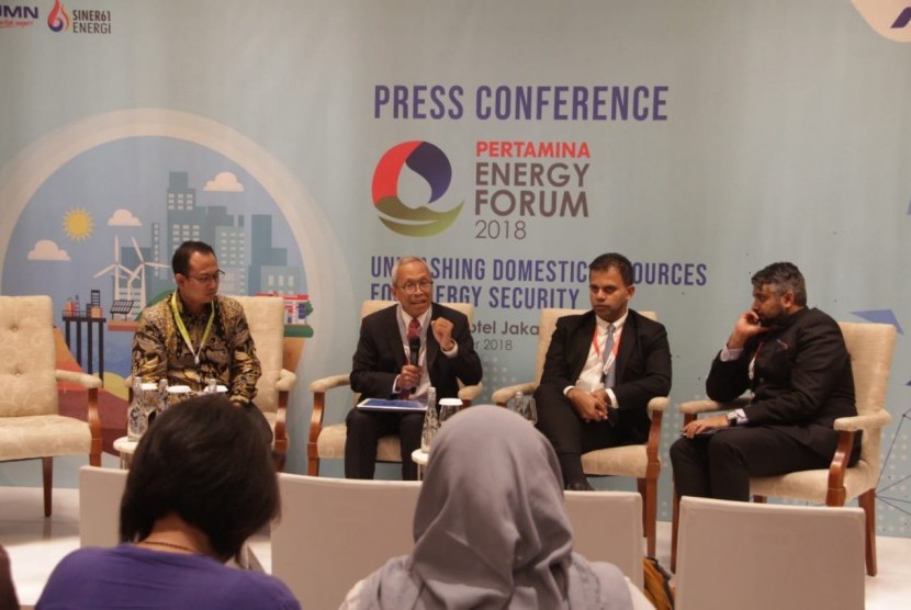 Konferensi pers Pertamina Energy Forum 2018.